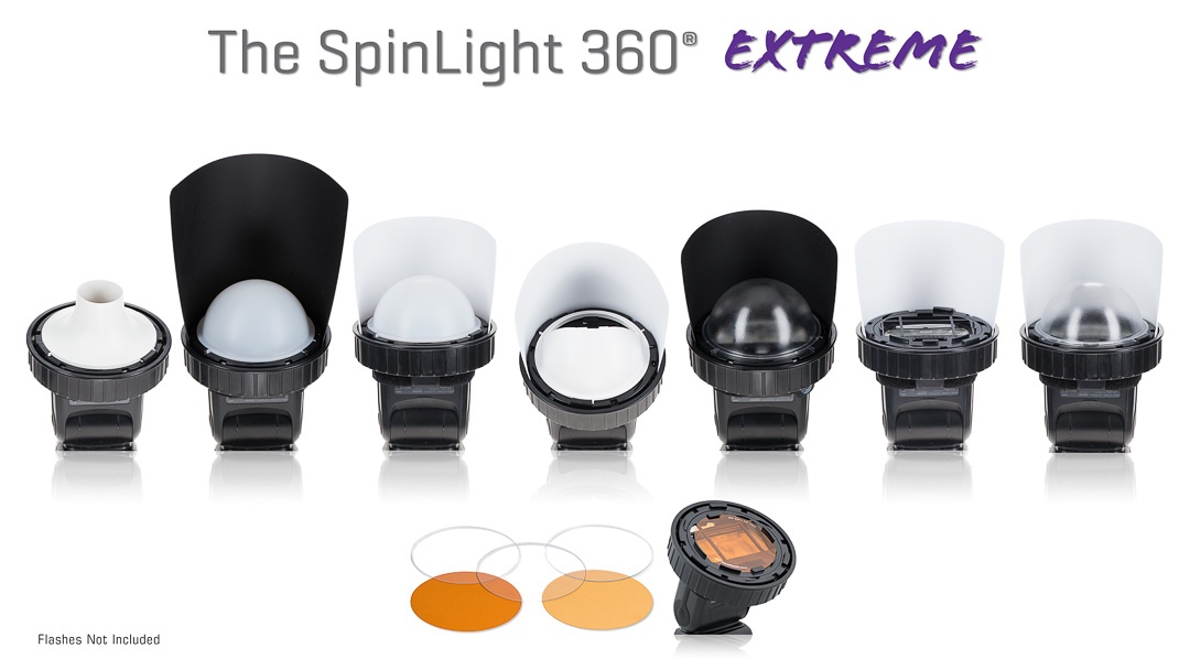 Spinlight 360 extreme modular system flash photography Spinlight360.com